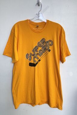 Super Mario Fresh Factory TShirt Pittsburgh Hockey L PA Single Stitch XL Vintage